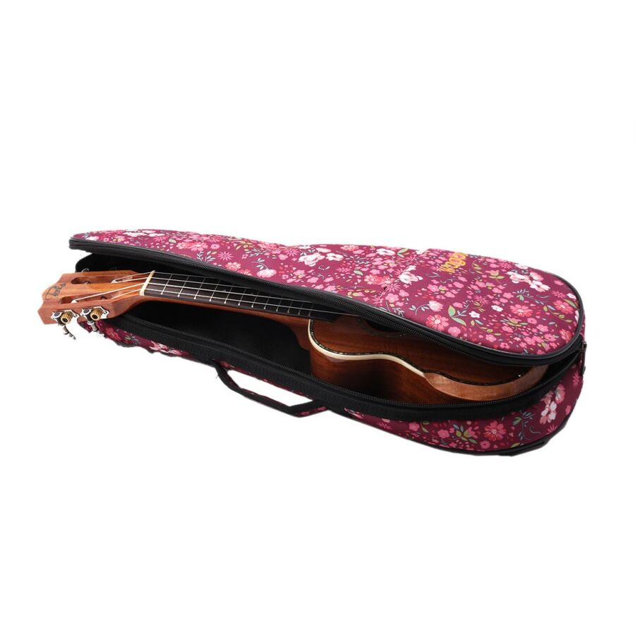 Wagon Çiçekli Hippi Soprano Ukulele Taşıma Çantası-Gigbag - 3