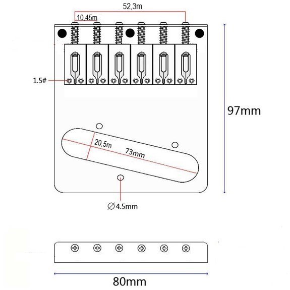 Wilkinson WOT03 Telecaster Köprü - 2