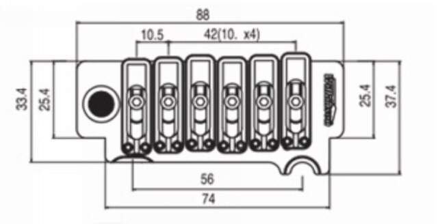 Wilkinson WOV10 Stratocaster 2 Pivot Tremolo Set - 3